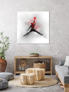 Jumpman Illustration by Francesco Scura on GIANT ART - red digital painting