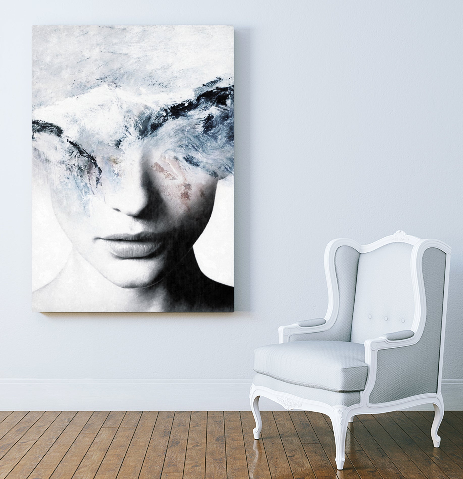 BLUE WAVES by Menelaos Trompoukis on GIANT ART - blue digital painting