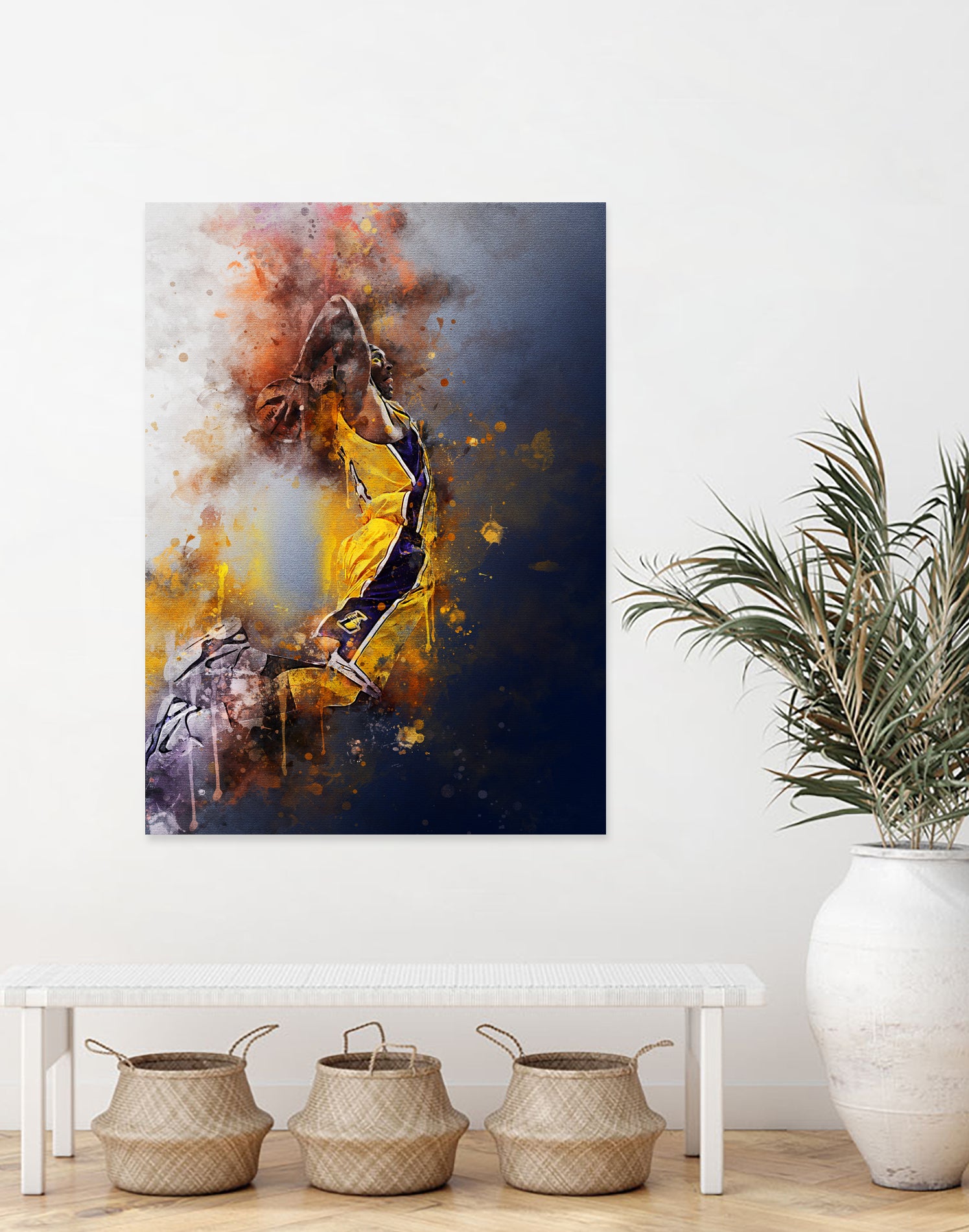 Kobe Bryant by Muhammad Irsan on GIANT ART - white digital painting