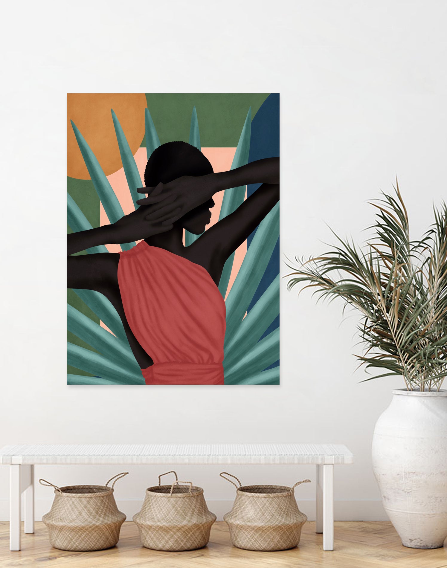 Pretty Misterious Woman by Mrs. Green on GIANT ART - green digital painting