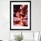 Cave in the desert at Antelope Canyon Arizona USA by sutee monchitnukul on GIANT ART - orange photo manipulation