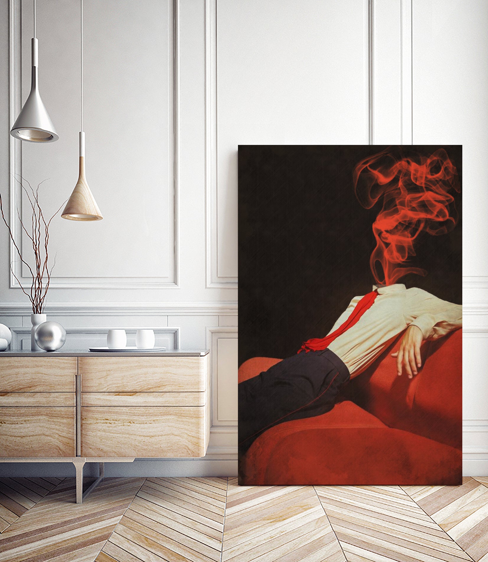 Merry Surreal Christmas ... by Menelaos Trompoukis on GIANT ART - red digital painting