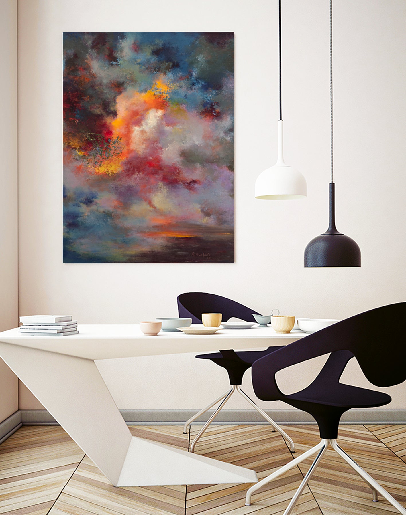 Sunset (#7004) by Rikka Ayasaki on GIANT ART - orange digital painting
