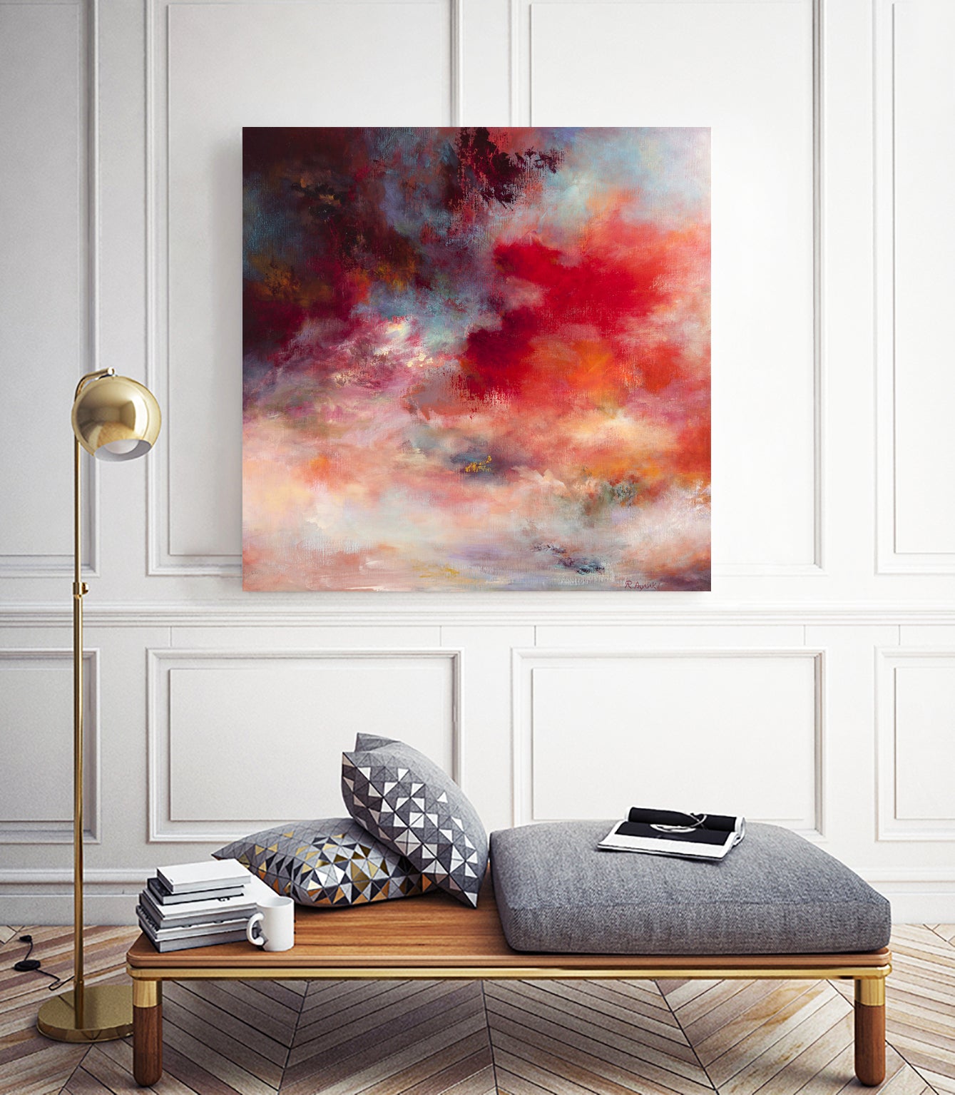 Sunset(# 7003) by Rikka Ayasaki on GIANT ART - red digital painting