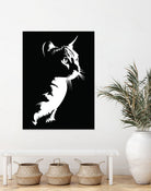 cat silhouette by sarta . on GIANT ART - white vector illustration