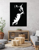 cat silhouette by sarta . on GIANT ART - white vector illustration