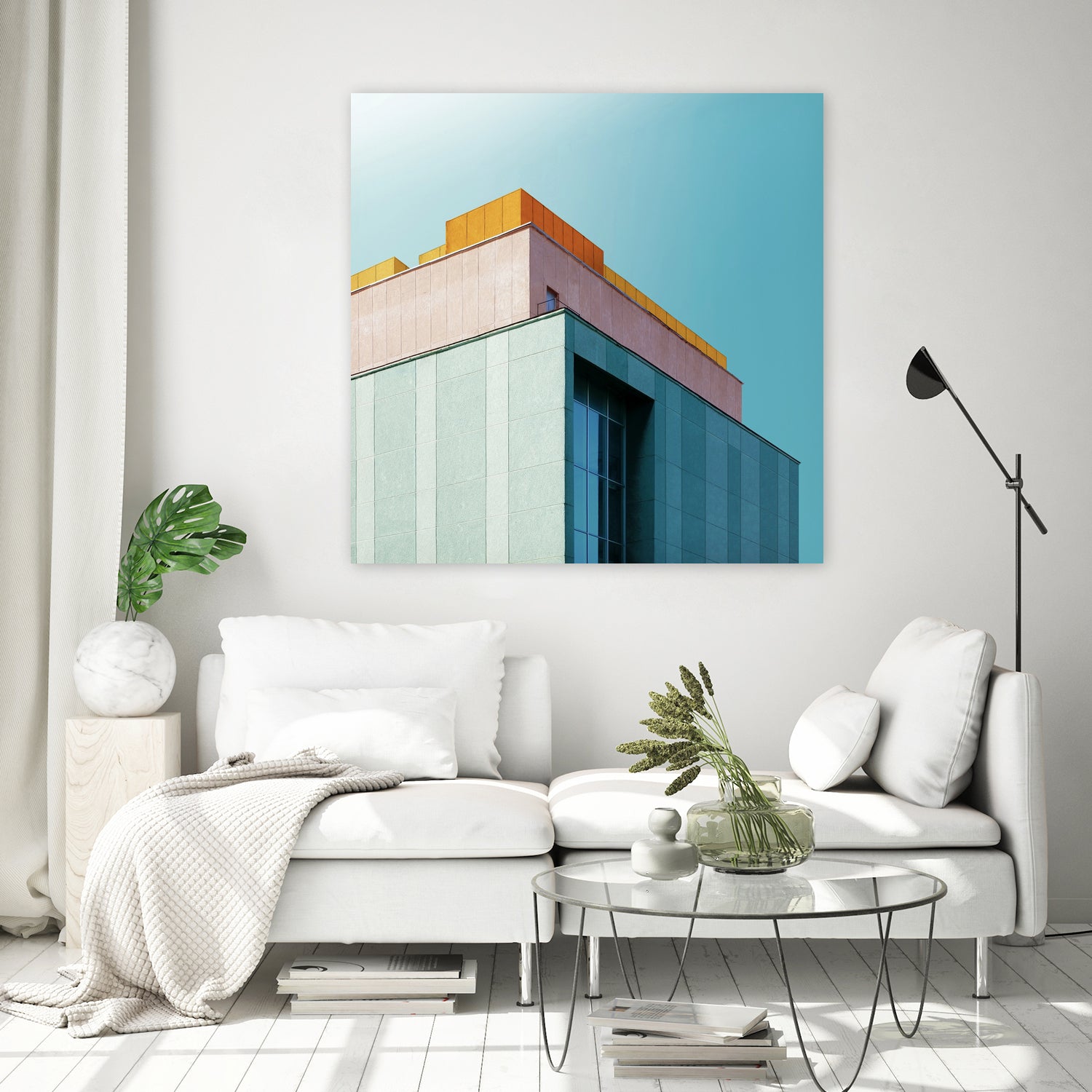 Architecture Minimal #9 by Dmitry Belousov on GIANT ART - green photo illustration