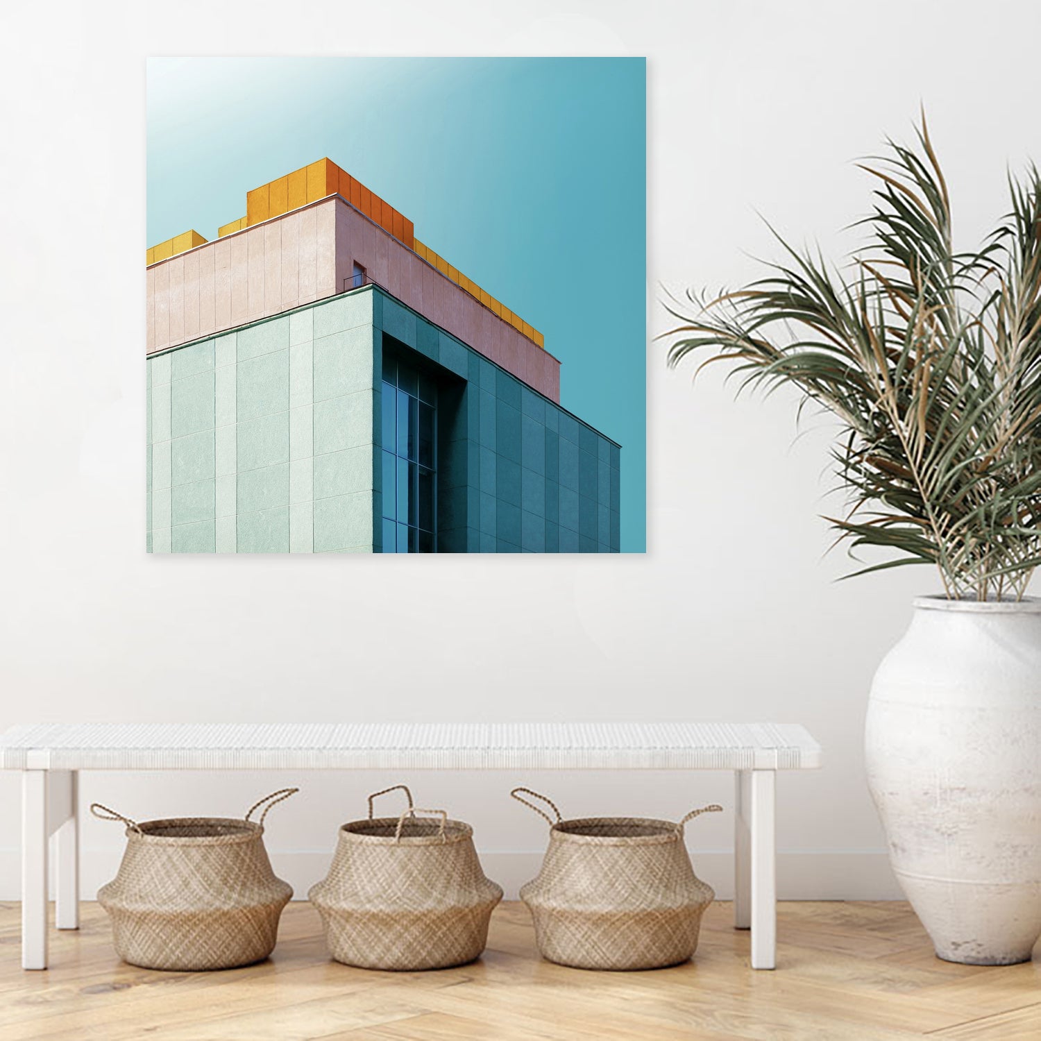 Architecture Minimal #9 by Dmitry Belousov on GIANT ART - green photo illustration