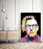 Abstract Maynard James Keenan In WPAP by SITI MAHMUDAH on GIANT ART - black digital drawing