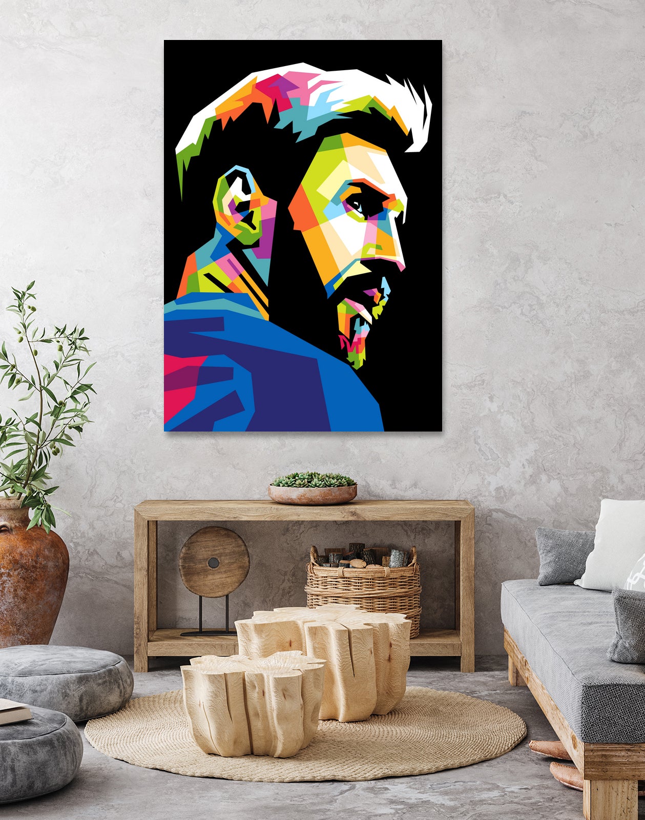 wpap messi by Muhammad Ardian on GIANT ART - black photo illustration