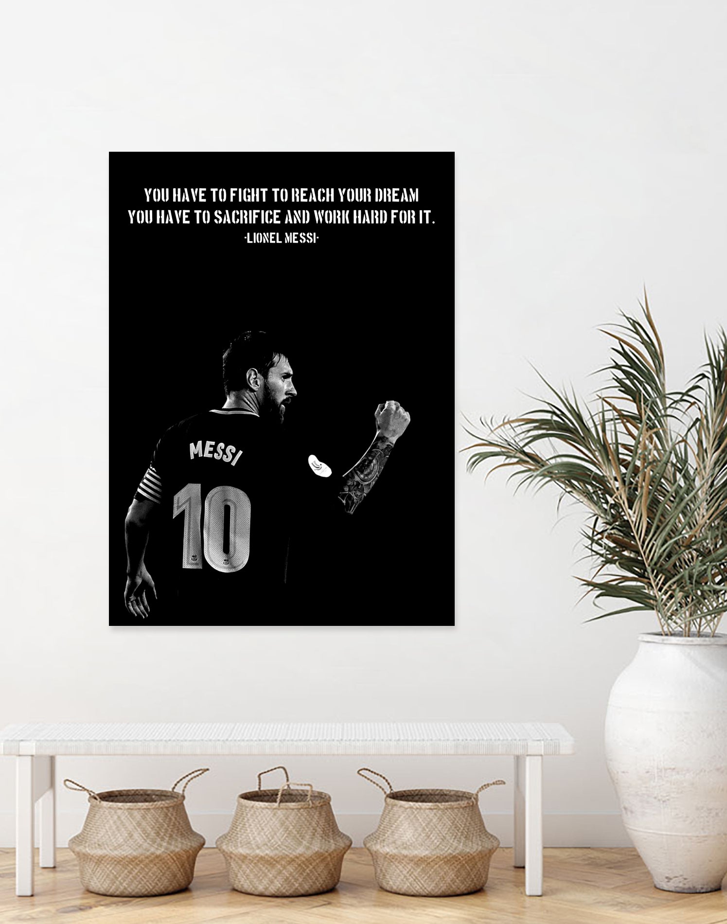 Messi Motivation by Ayyen Khusna on GIANT ART - black mixed media