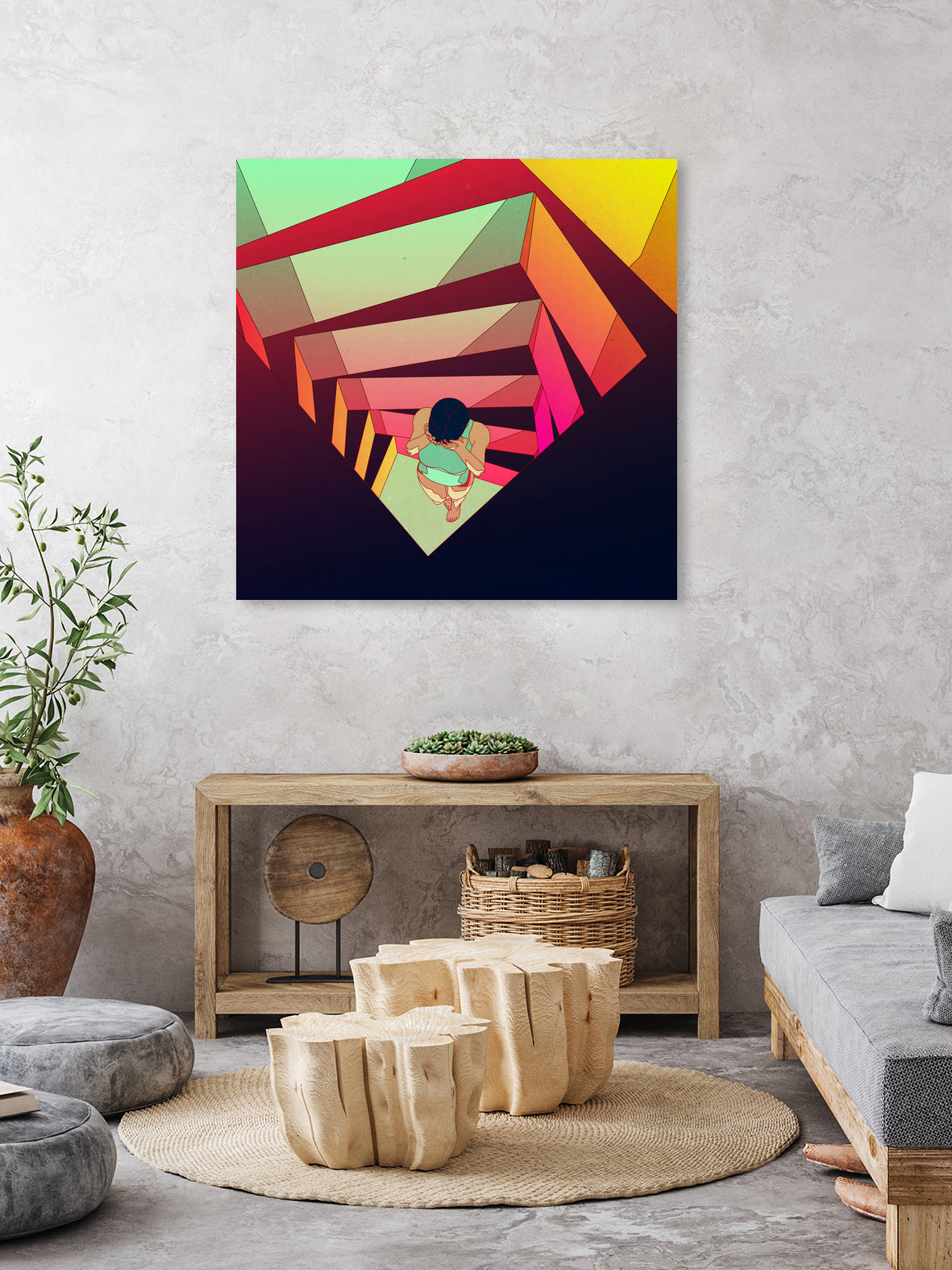 No Difference by Eric Petersen on GIANT ART - pink digital drawing