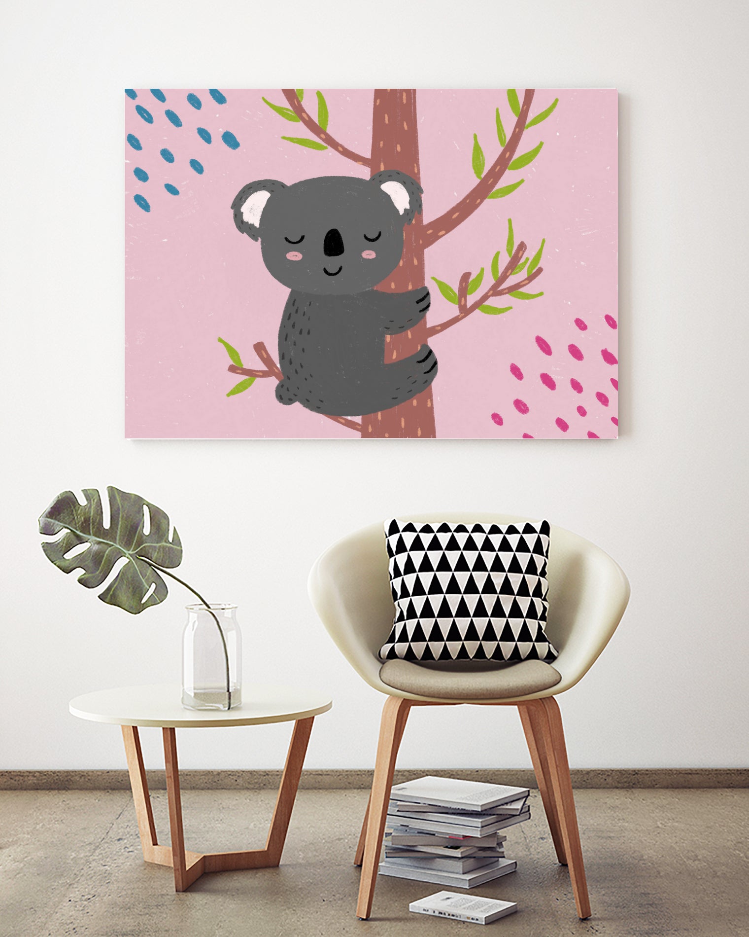 Koala by Natalia Medici on GIANT ART - pink digital drawing