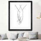 Lovers Hands by Faruk Soyarat on GIANT ART - white digital painting