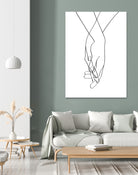 Lovers Hands by Faruk Soyarat on GIANT ART - white digital painting