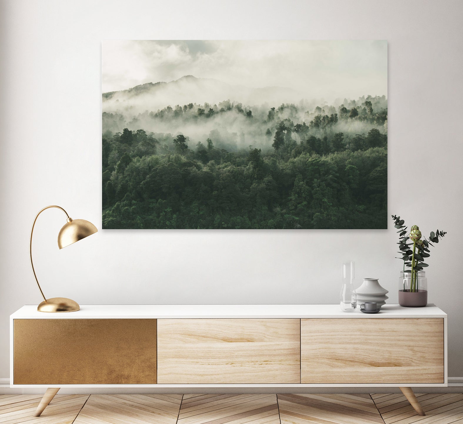 In My Other World, The Heart Of My Heart, Mountain Fog by MOHAMED HOWA on GIANT ART - black digital drawing