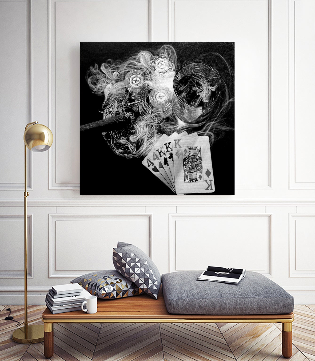 Game Over B-W by João Bello on GIANT ART - black mixed media