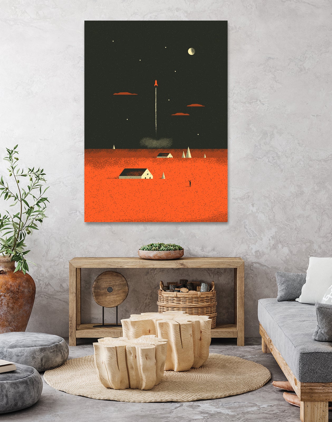 Bon voyage by Rene Hamann on GIANT ART - orange vector illustration