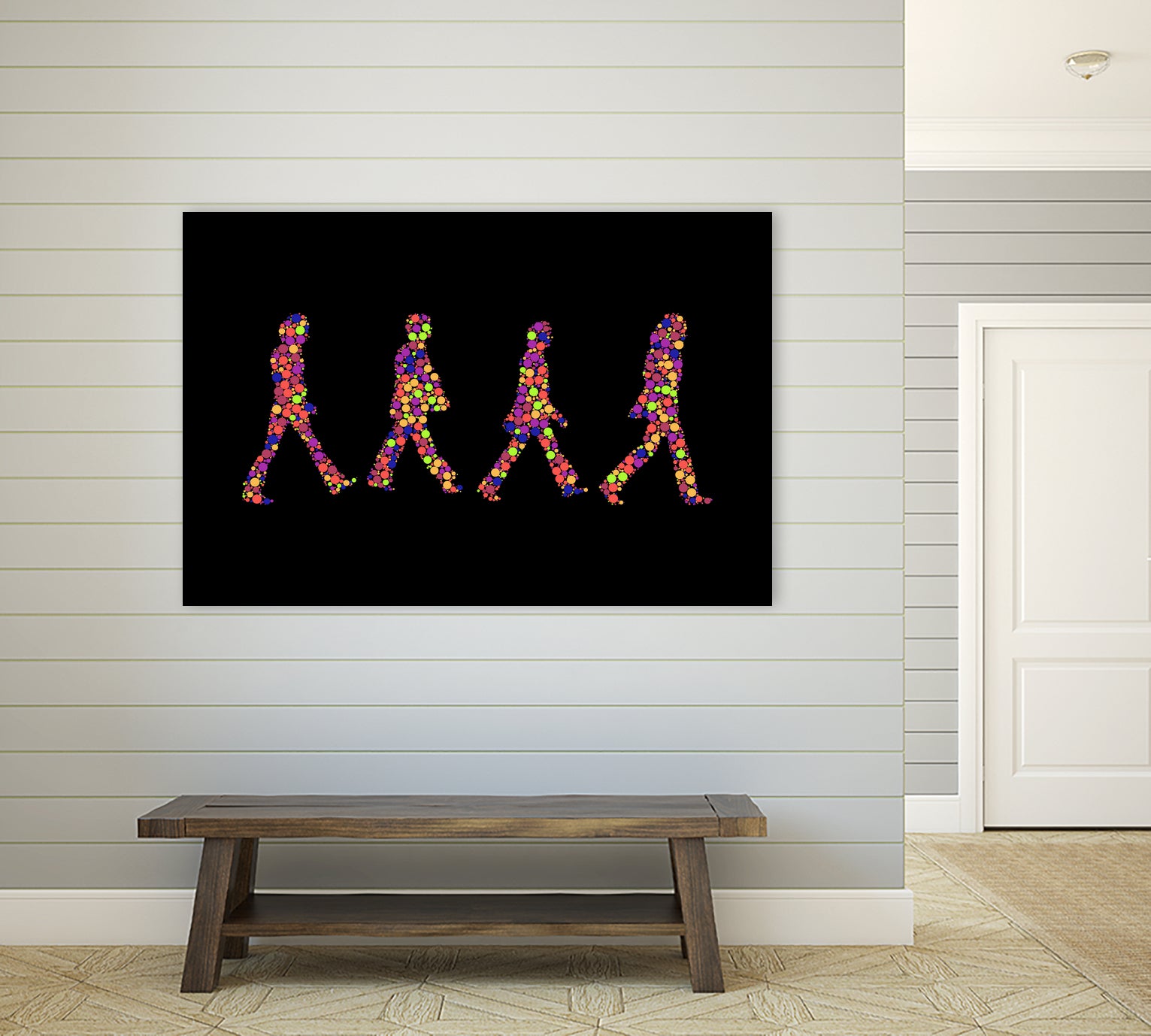 Beatles | Abbey Road | Pop Art by William Cuccio on GIANT ART - black digital painting