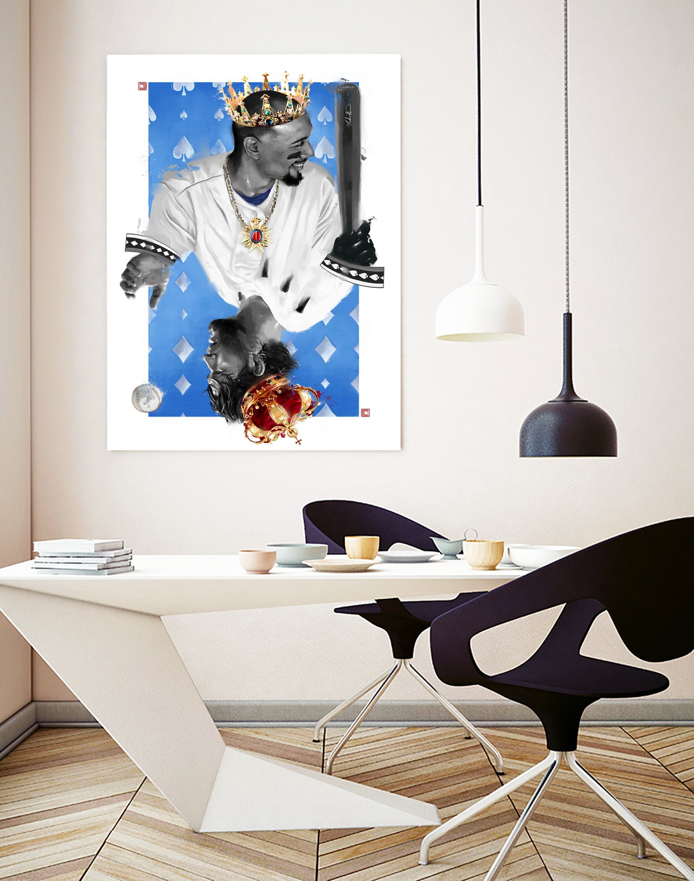 KINGS by Claudia Labarca on GIANT ART - blue digital painting