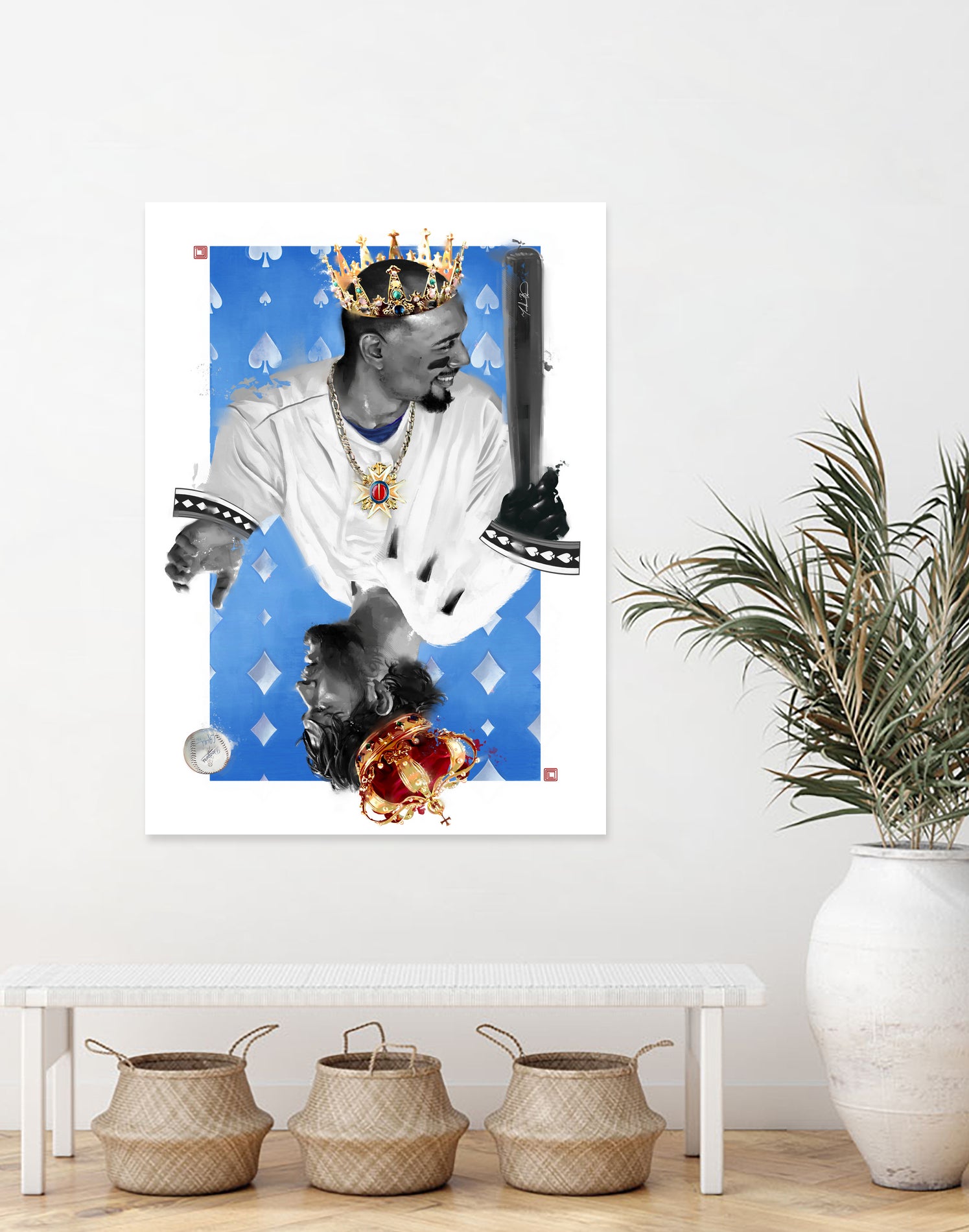 KINGS by Claudia Labarca on GIANT ART - blue digital painting