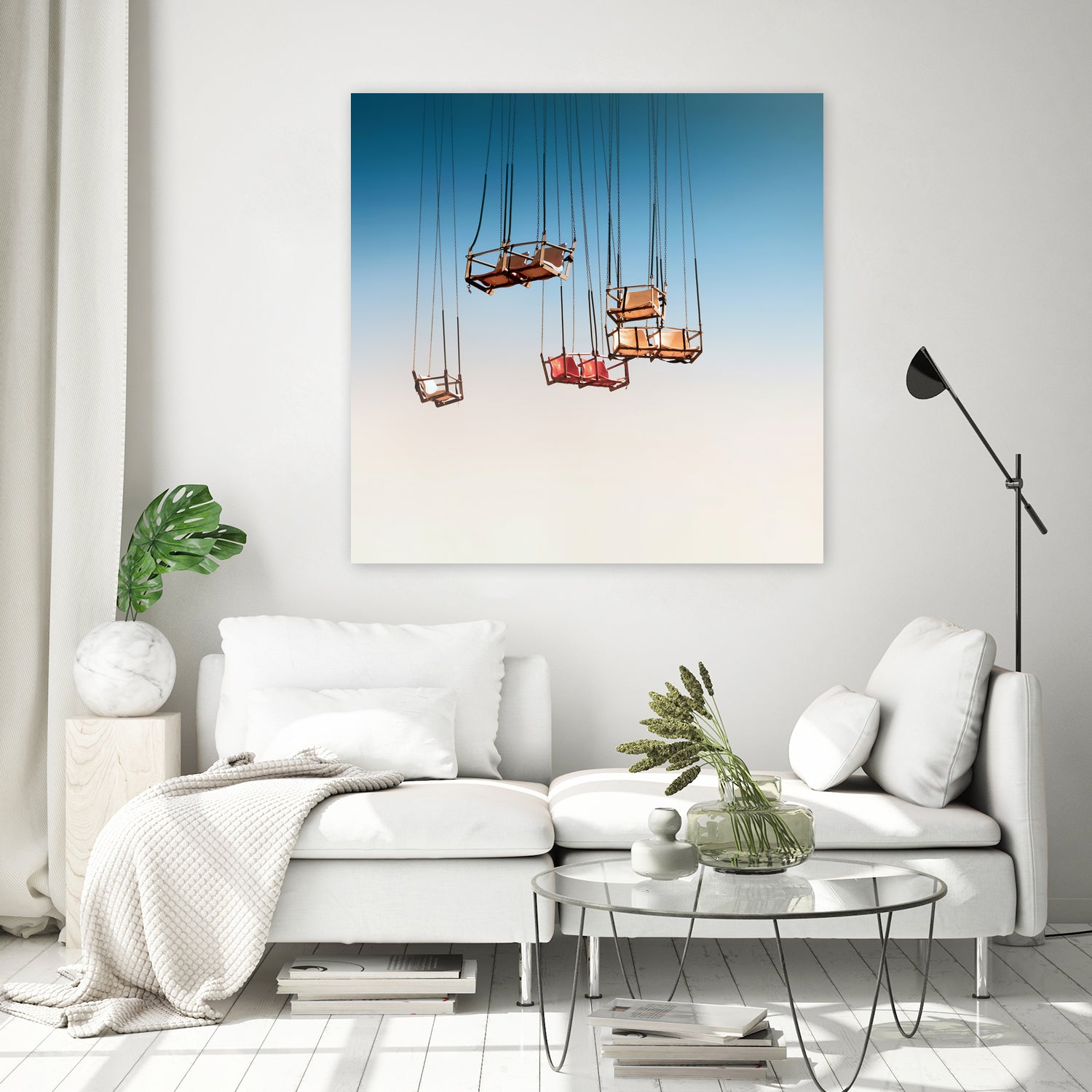 Suspension by Dmitry Belousov on GIANT ART - blue photo illustration