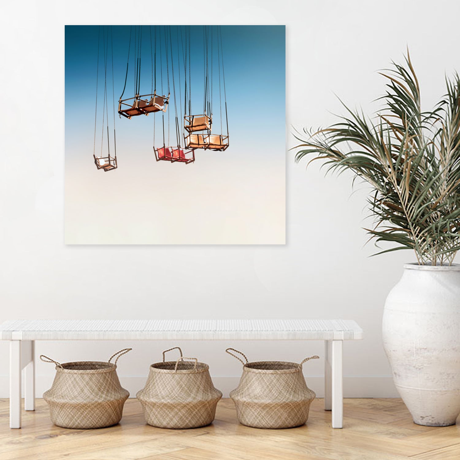 Suspension by Dmitry Belousov on GIANT ART - blue photo illustration