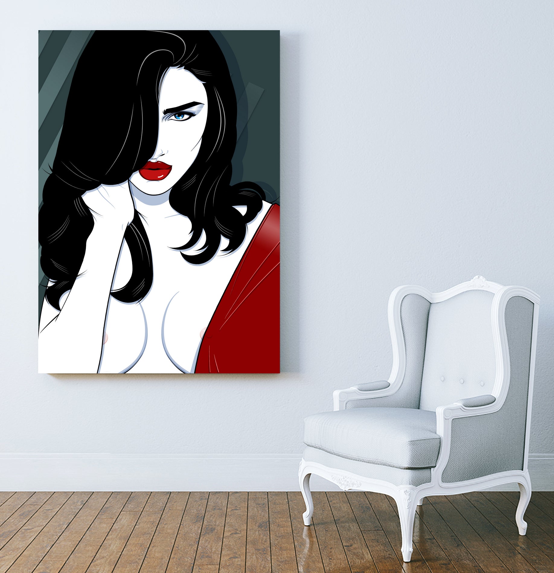 ROSIE by Ron Santiano on GIANT ART - red digital drawing