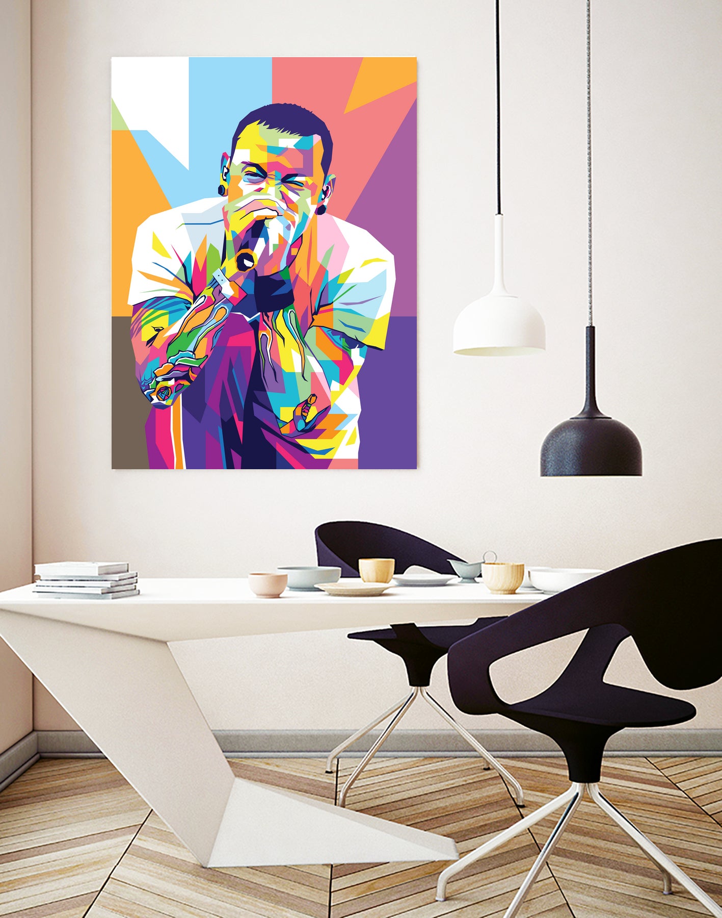 Chester Bennington by Art Style on GIANT ART - white digital drawing