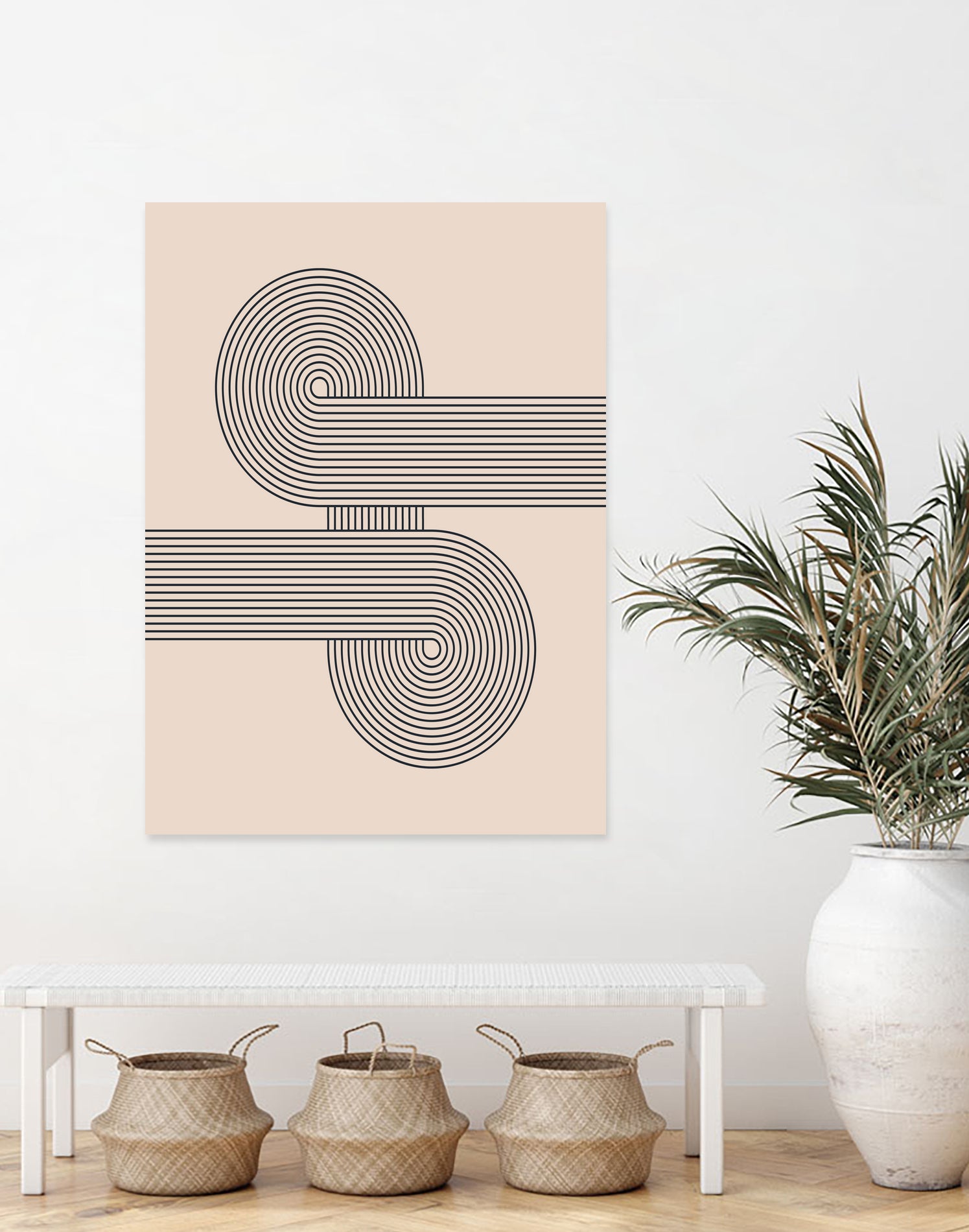 Mid century Modern Geometric by Akshay Mahatme on GIANT ART - black digital drawing