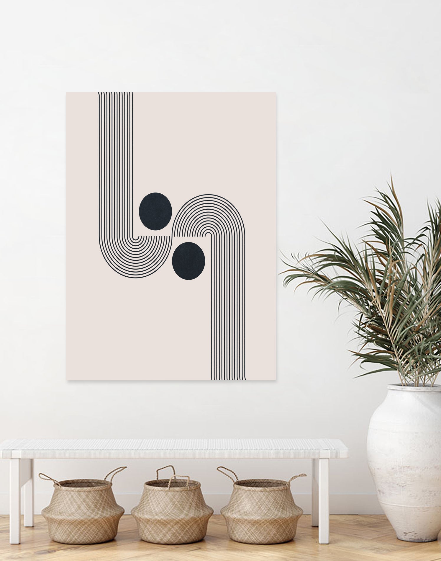 Mid century Modern Rainbow by Akshay Mahatme on GIANT ART - black digital drawing