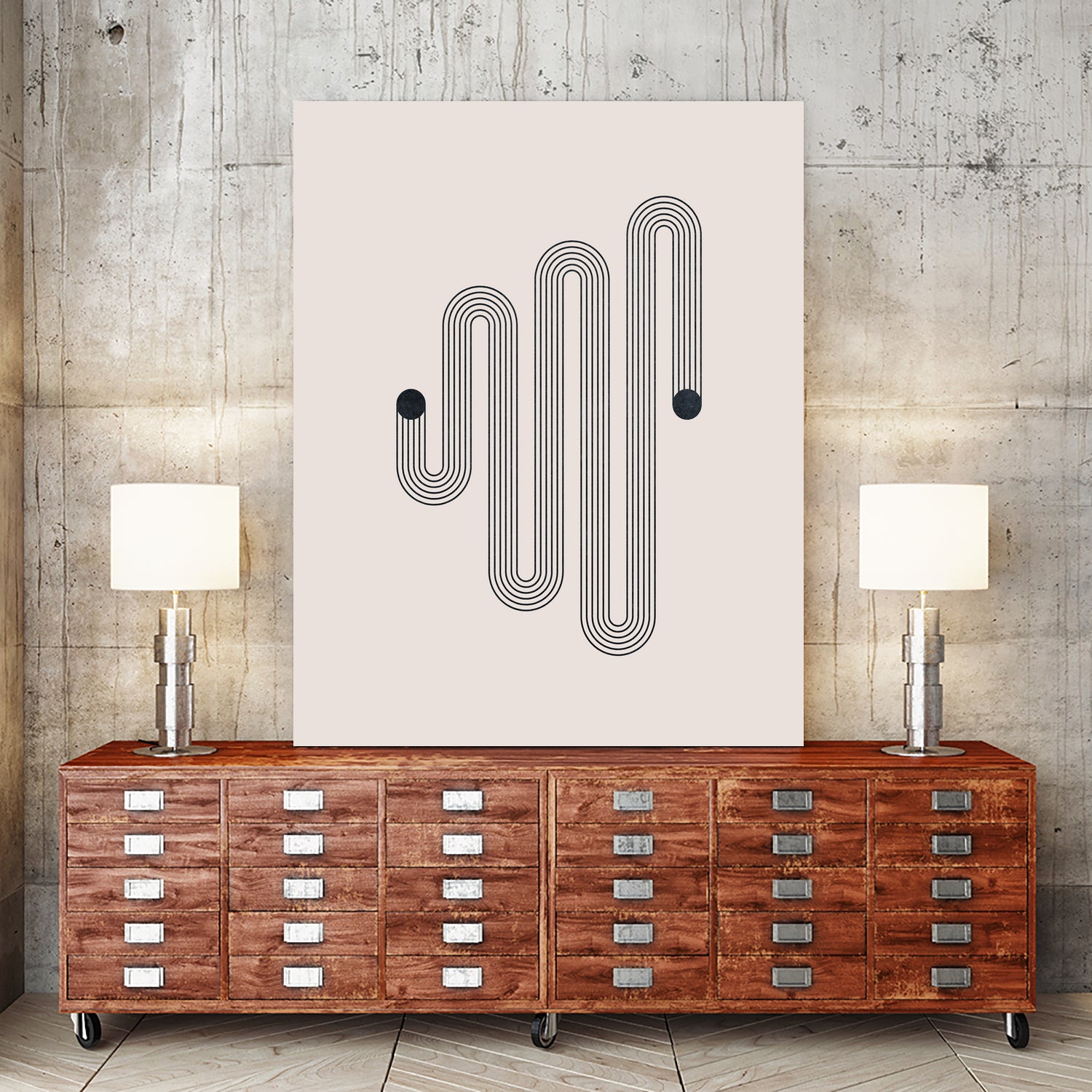 Mid century Modern Rainbow by Akshay Mahatme on GIANT ART - black digital drawing