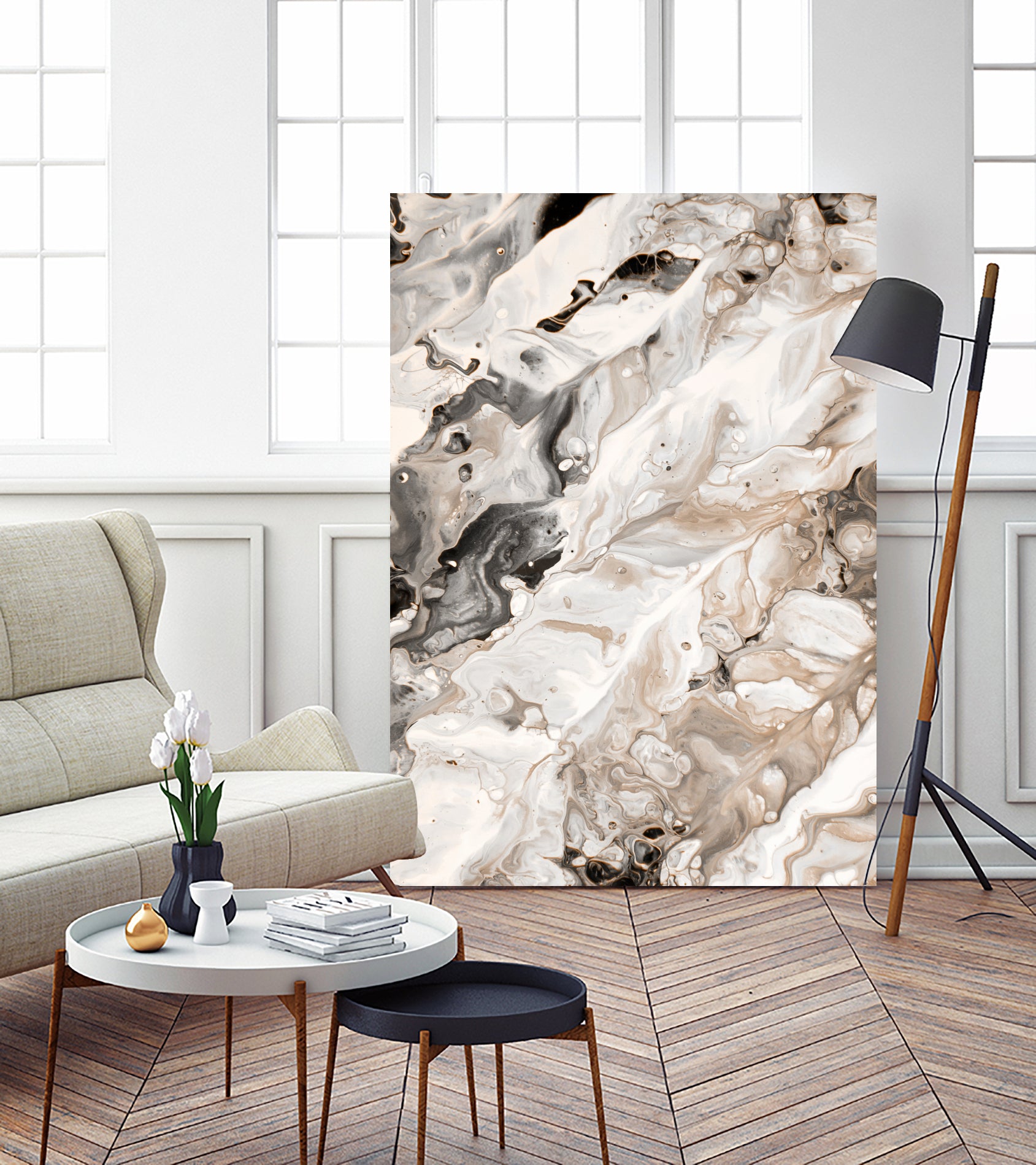Abstract Marble Glam #4 #painting #wall #decor #art by Anita & Bella Jantz on GIANT ART - brown digital painting