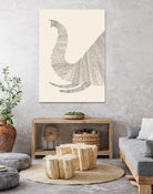 Elephant (On Beige) by Florent Bodart on GIANT ART - white digital drawing