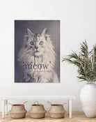 Famous Quotes #2 (anonymous cat, 1952) by Florent Bodart on GIANT ART - fuchsia mixed media