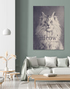 Famous Quotes #2 (anonymous cat, 1952) by Florent Bodart on GIANT ART - fuchsia mixed media