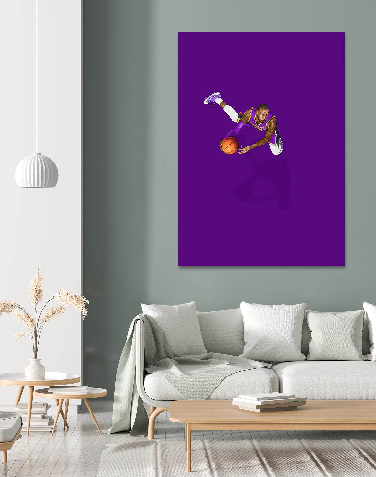 Frequent Fliers / LeBron by Jason Ratliff on GIANT ART - fuchsia digital painting