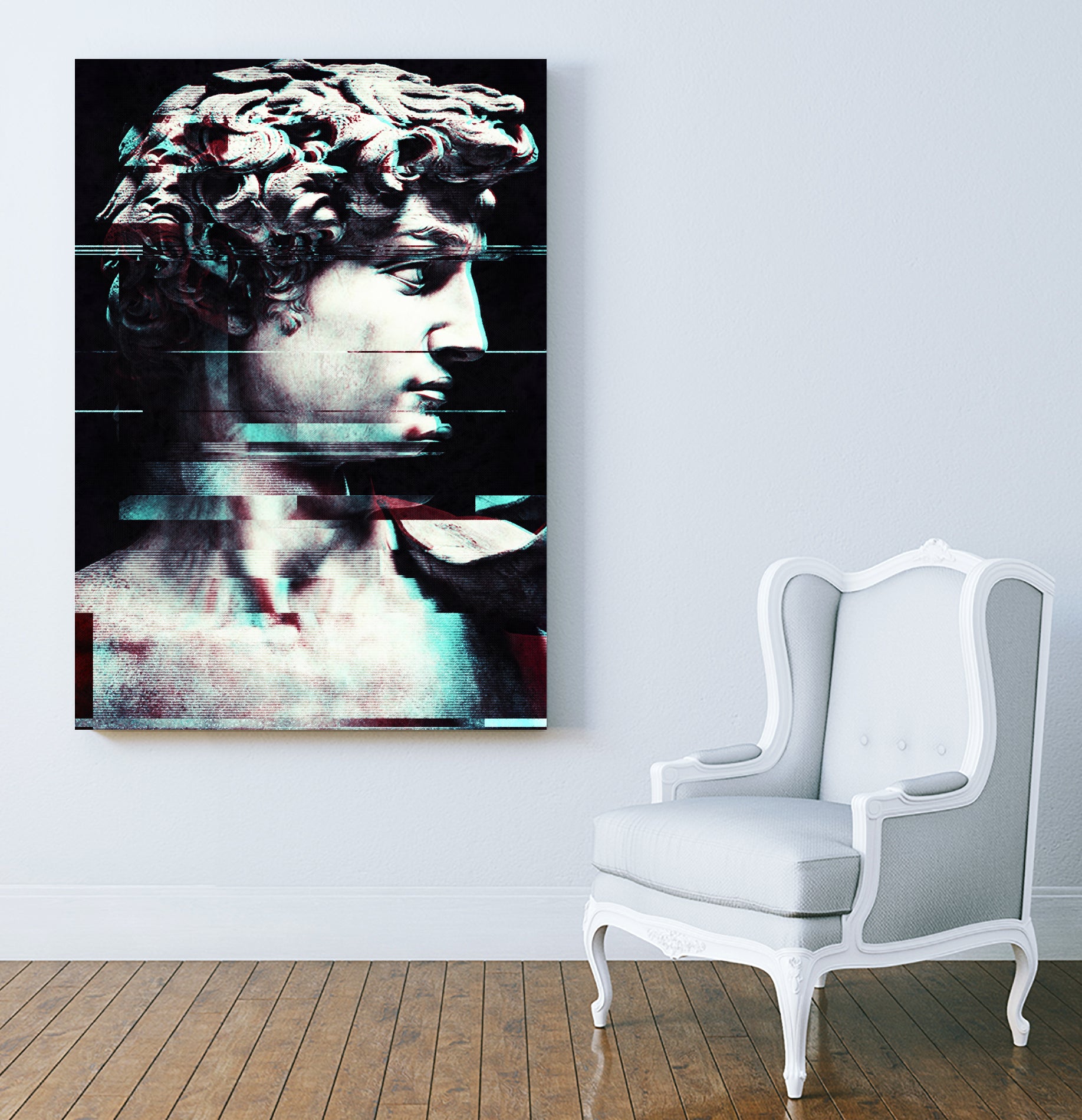 Abstract fractions of David by Menelaos Trompoukis on GIANT ART - black digital painting