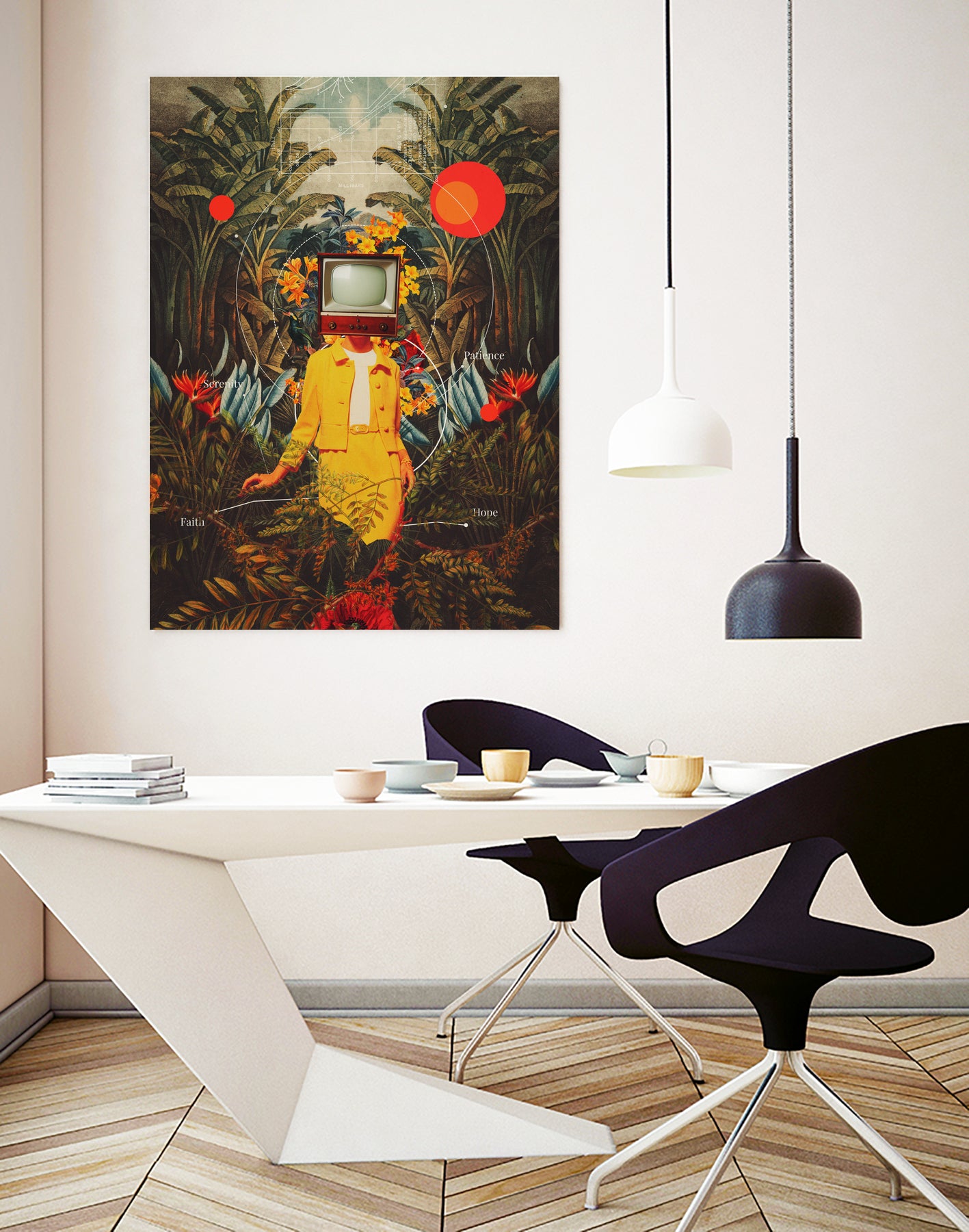 She Came from the Wilderness by Frank Moth on GIANT ART - green vector illustration