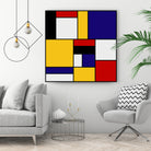 Mondrian De Stijl by Saadana Shanmukam on GIANT ART - yellow digital drawing