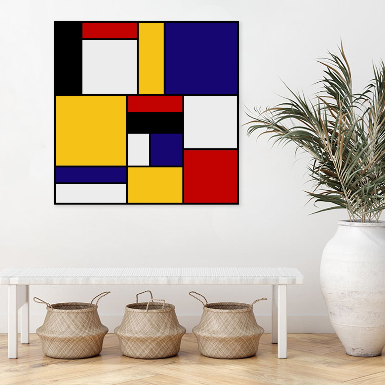 Mondrian De Stijl by Saadana Shanmukam on GIANT ART - yellow digital drawing