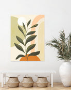 Earthy Tropical Foliage nº1 by Dominique Van Roey on GIANT ART - brown digital drawing