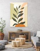 Earthy Tropical Foliage nº1 by Dominique Van Roey on GIANT ART - brown digital drawing