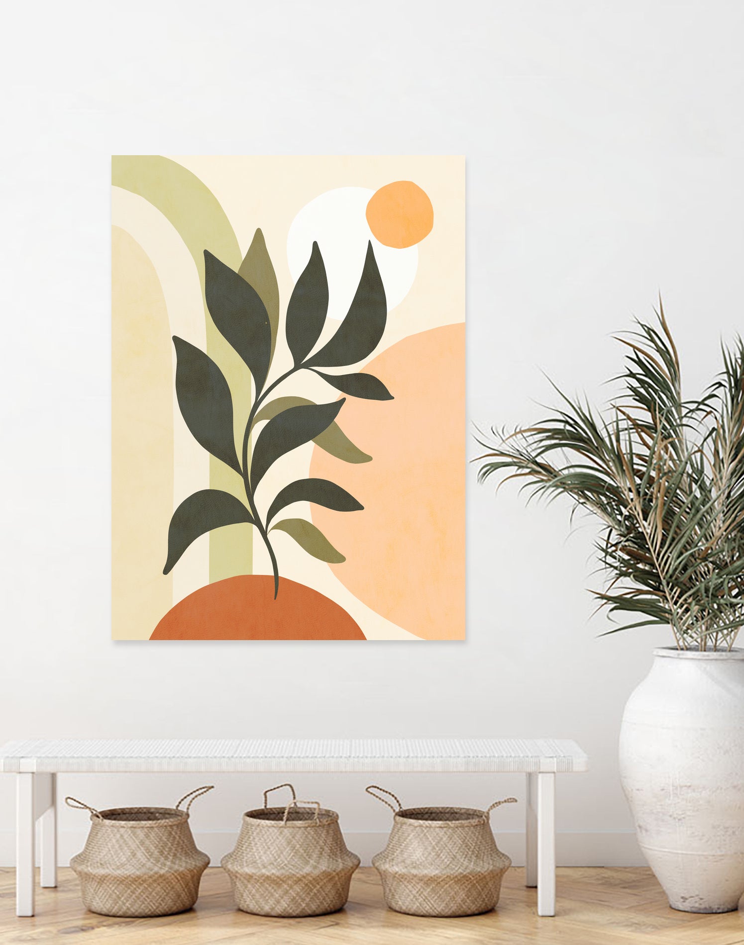 Earthy Tropical Foliage nº2 by Dominique Van Roey on GIANT ART - brown digital drawing