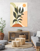 Earthy Tropical Foliage nº2 by Dominique Van Roey on GIANT ART - brown digital drawing