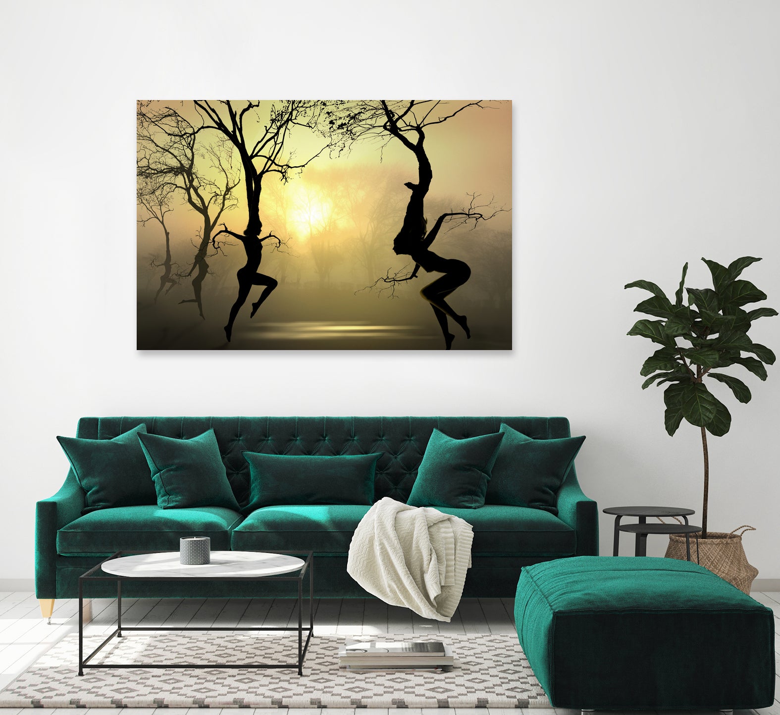 Dancing Trees by Igor Zenin on GIANT ART - black photo manipulation