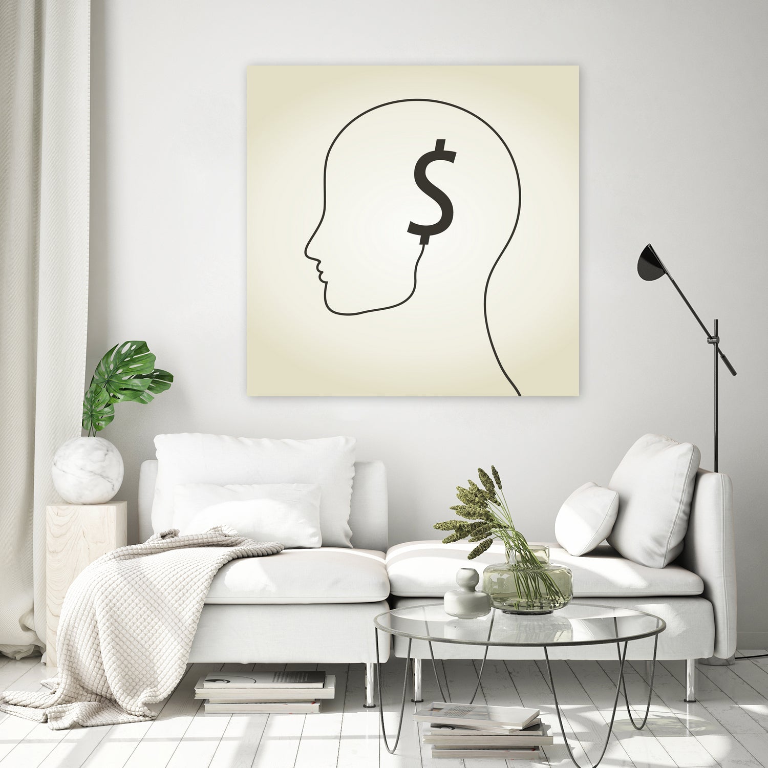 Dollar a head by Aleksandr Vector on GIANT ART - white vector illustration