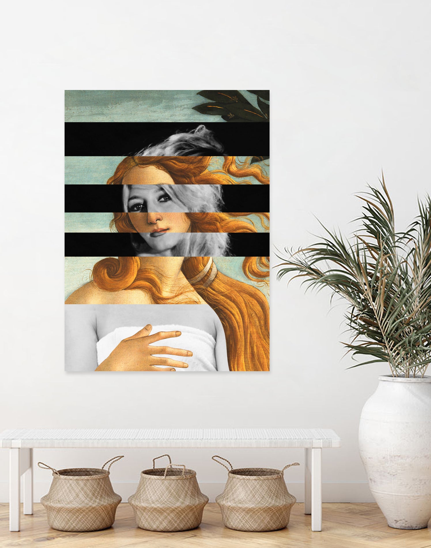 LA VENUS BLONDE - Pop Retro Collage, Mashup, Pop Art by Luigi Tarini on GIANT ART - gray photo manipulation