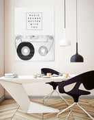 Music Sounds Better With You by Anna Farath on GIANT ART - gray typography