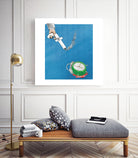 Killing time on facebook by gunberk gulderen on GIANT ART - blue digital painting